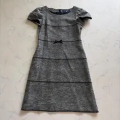 M'S GRACY 半袖 ひざ丈ワンピースストレート 40 グレー - メルカリ