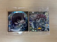 【未開封】鬼滅の刃 ウエハース 其の四 猗窩座 嘴平伊之助 シール BANDAI