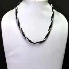 新品】豪華4連！ブラックスピネル チタンコーティング ネックレス 真鍮 