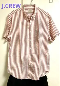 最終値下！ハワイ購入★J.CREW 美品 シアサッカー シャツ 涼 L 大き目のサムネイル