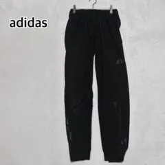 【アディダス】ジョガーパンツ メンズL相当 黒 3ストライプ スポーツi5834