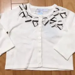 新品タルティーヌ エ ショコラ リボン カーディガン80 サンプル品 発表会