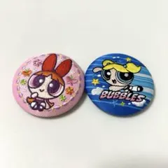 パワーパフガールズ✴︎刺繍缶バッチ２個