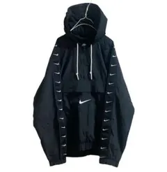 Nike ナイキ アノラックパーカー ハーフジップ ナイロン ブラック M