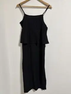 新品　ラックスダンティア　ペプラムキャミロングワンピース　Lサイズ しまむら