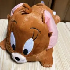 【新品 タグ付き】トムとジェリー 寝そべり Lぬいぐるみ ジェリー 寝ころび