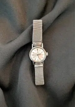 OMEGA デ・ヴィル シルバー メッシュバンド アナログ手巻き時計