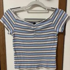 H&M オフショルダー カットソー