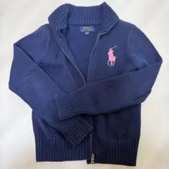 Polo Ralph Lauren ネイビー カーディガン M (8-10)