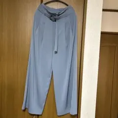 MURUA ハイウェストワイドパンツ サイズ2 ライトブルー