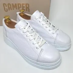 箱付　CAMPER　カンペール　ランナーアップ　ローカットレザースニーカー　白系