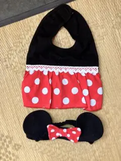 ミニーマウス風 スタイ・ヘアバンドセット