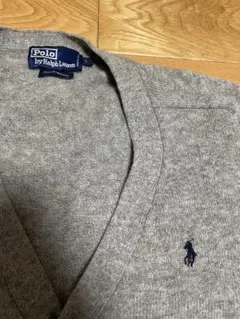 ポロラルフローレン　カーディガン　グレー　M L