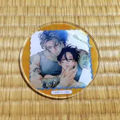 青⇔オレンジ 花丸 グラッテ アクリルコースター