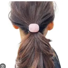 コレットマルーフ　ザヘアバートウキョウ天然石 ローズクォーツ ヘアゴムのサムネイル
