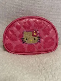 Hello Kitty キルティング ポーチ ピンク