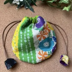 ハンドメイド まあるいかたち ミニ巾着 ⌘ peck ピンク - メルカリ