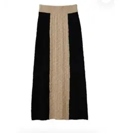 nuyuh tape yarn knit skirt