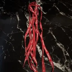 Supreme ロゴ入り レッド シューレース