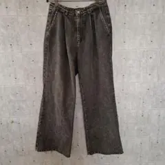 Casper John フレア 裾ダメージ ジーンズ