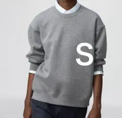 新品タグ付　UNIQLOＣオーバーサイズスウェットシャツ　Ｓグレーユニクロシー灰