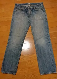 80s gapギャップ小文字タグホワイトブルーデニムパンツジーンズアメカジw33