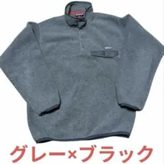 patagonia M グレー×ブラック シンチラスナップt usa製