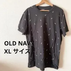 OLD NAVY パイナップル 小柄 グレーブラック Tシャツ半袖⭐️USA古着