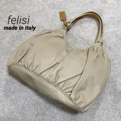 Felisi 11-91フェリージ トートバッグ 型押しレザーA4収納イタリア製