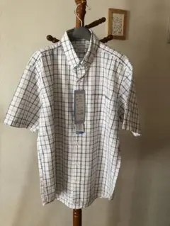 【新品未使用】クールマックス　半袖シャツ　メンズL さらさら　抗菌防臭