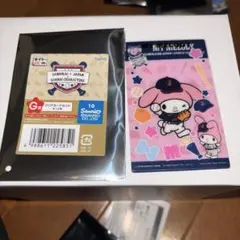 タイトーくじ 侍ジャパン サンリオ G賞 クリアカードセット マイメロディ