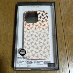 新品箱入り未開封コーチCOACHケータイiPhone13用ケースシグネチャー