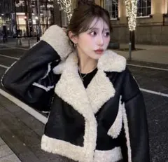 DIANTE CROPPED BOA MOUTON JACKET