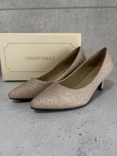 LIBERTY DOLL ラメ パンプス ゴールド LL 24.5㎝相当