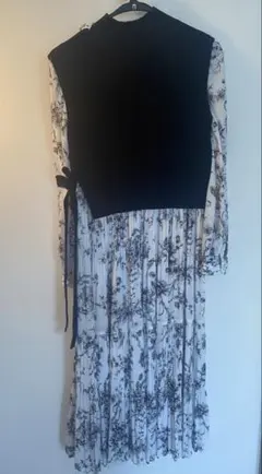 【スナイデル・SNIDEL】ニットベスト付ワンピース