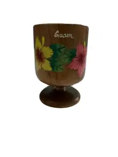 木製ハイビスカス小物入れ Guam