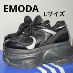 EMODA エモダ タンクバルキースニーカー 厚底スニーカー 黒 Ｌのサムネイル
