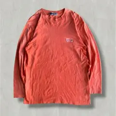 フェードカラー　ロンT 色ムラ　シティーボーイ　古着アメカジ　韓国ストリート