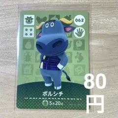 062 ボルシチ　あつ森　どう森　amiiboカード　アミーボ　どうぶつの森