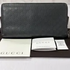 新品同様‼️ グッチ　GUCCI 財布　長財布　マイクロGG ラウンドファスナー