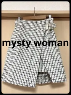 最終価格【mysty woman ミスティウーマン】ツイードラップショートパンツ