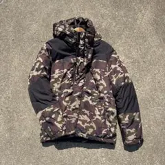 迷彩 フード付き ダウンジャケット