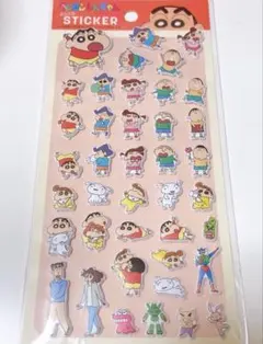 クレヨンしんちゃん　ぷっくりステッカー　セリア　新品