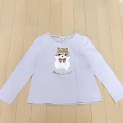 エニィファム　マジカル　スパンコール　ハムスター　ロンT パープル　120