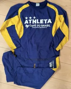 ATHLETA ピステ 上下セット ネイビー イエロー L アスレタ - メルカリ