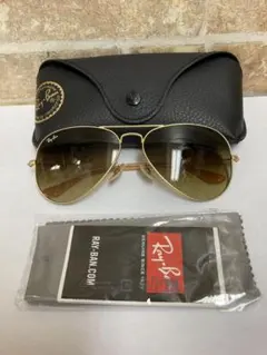 Ray-Ban アビエーター サングラス ゴールド - メルカリ