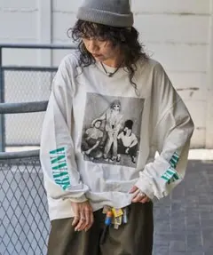 ニルバーナ PUBLUX ロングスリーブカットソー ホワイト NIRVANA