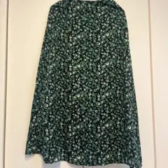 fifth フリーサイズ　緑ロングスカート