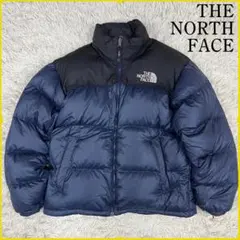 《美品》ザノースフェイス ダウンジャケット ヌプシ700 メンズ紺 95 (M)