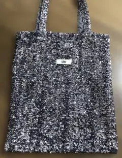 Uhr スパンコール トートバッグ　シルバー